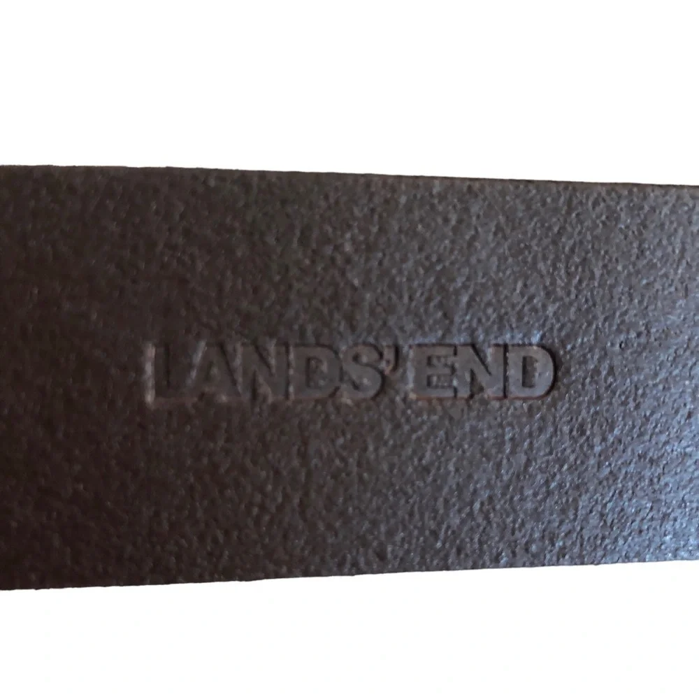 Land’s End Mens Casual Brown Leather Belt Size 42
